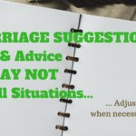 Marriage Suggestions Don’t Fit All